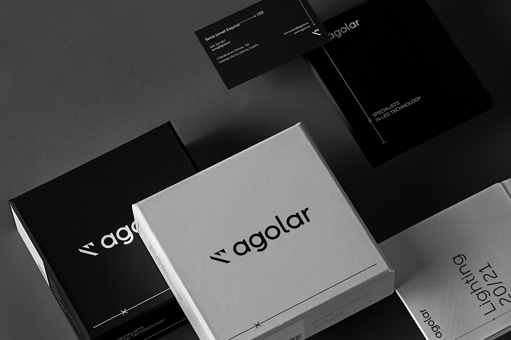 Branding para Agolar, realizado por el estudio de diseño gráfico y web Lur Carratalá